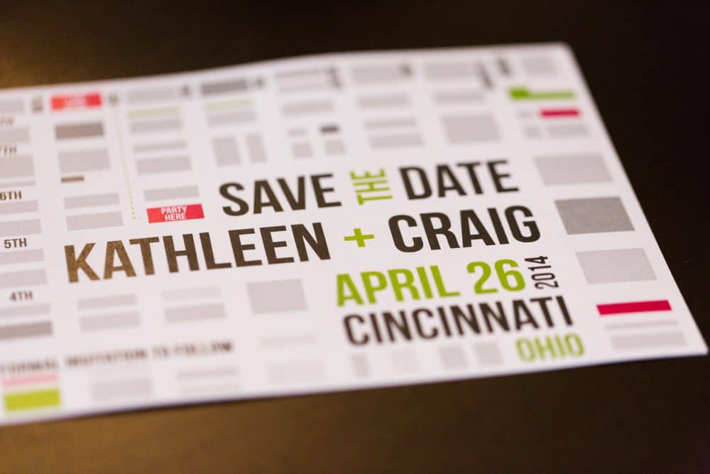 Downtown Cincinnati Inspired Save the Date