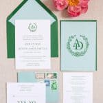 Custom Wedding Monogram Wedding Invitations