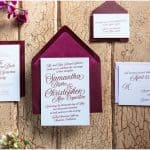 Velvet Sonoma Winery Wedding Invitation